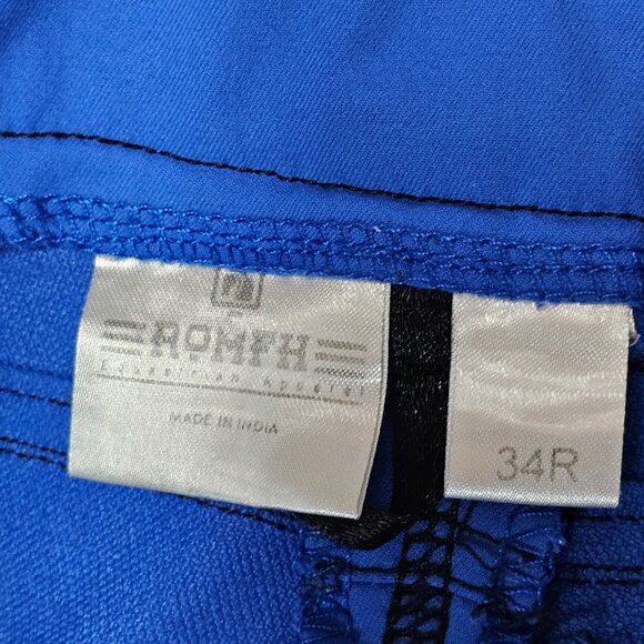 ROMFH Navy Blue Equestrian Breech Riding Pants Stretch Women's Size 34R (36") - Picture 8 of 11